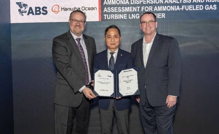 ABS Delivers Comprehensive Ammonia Dispersion Safety Evaluation to Hanwha Ocean