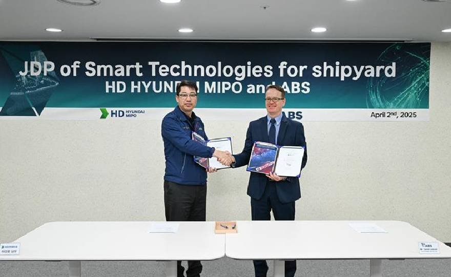 ABS and HD Hyundai Mipo Sign Agreement to Accelerate DM-Based Production Automation in Future Shipyards