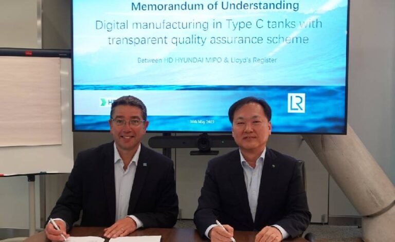 Lloyd’s Register and HD Hyundai MIPO sign strategic agreement to advance digital manufacturing for Type C tanks