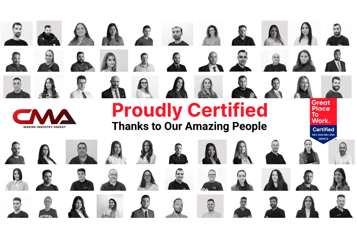 CMA D. ARGOUDELIS & CO S.A. Certified™ as a Great Place To Work for the 5th Consecutive Year