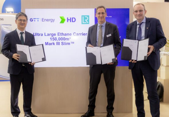 New 150,000 cbm ULEC project targets larger-scale ethane transportation