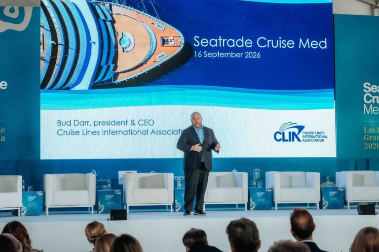 Bud Darr, President and CEO of CLIA, at Seatrade Cruise Med