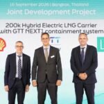 Stephen Brown of Shell, Francois Michel of GTT and Andrew McKeran of Lloyd's Register