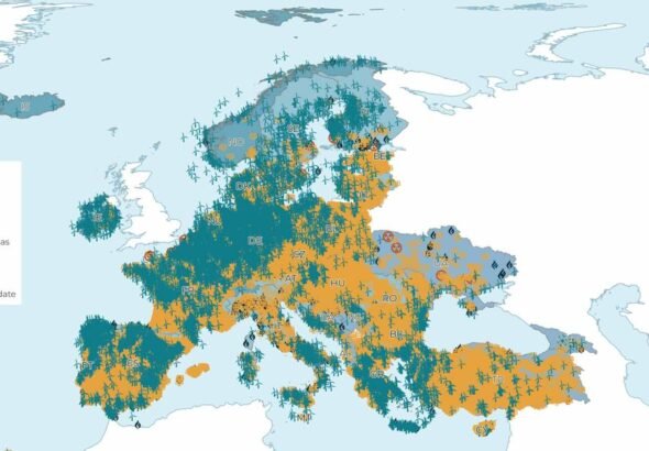 Map of wind and solar energy systems across Europe used in Modat and NCSC-NL research